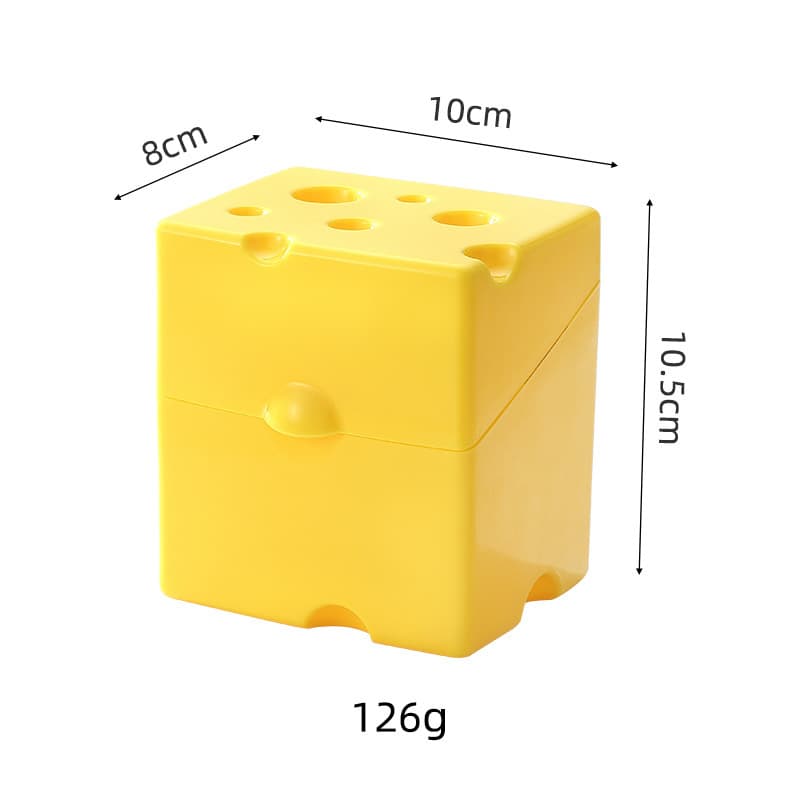Multi-Function Cheese Storage Box Kitchen Flip-Top Cheese Container Fridge Fresh-Keeping Box Cheese Portion Organizer