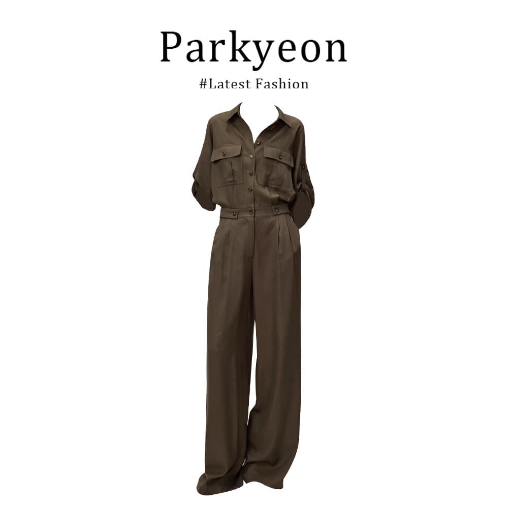 Old Money Style Retro Polo Collar Workwear Jumpsuit for Women 2025 New Autumn Fashion Jumpsuit
