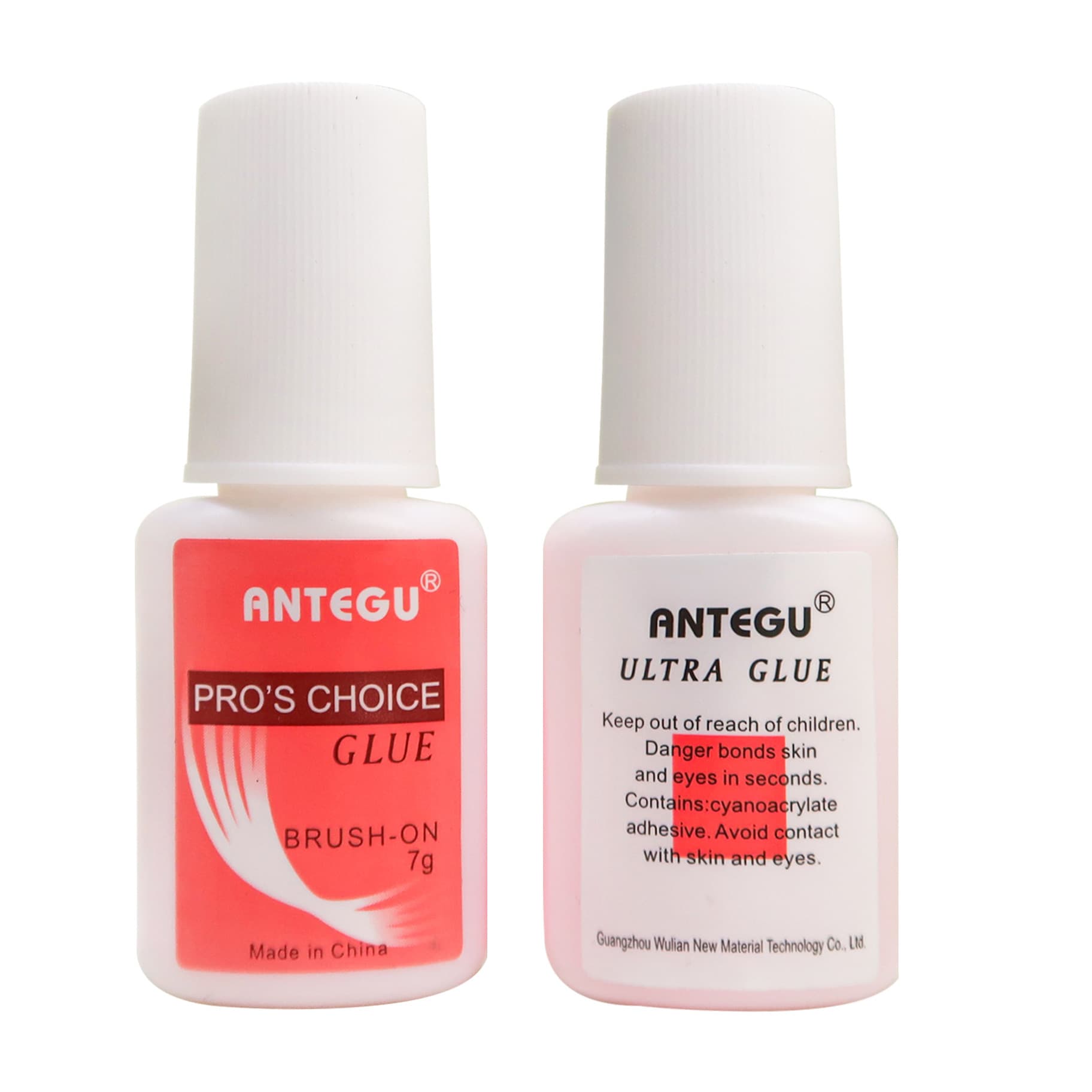Taiwan Pink Gel Nail Glue 7g No UV Lamp Quick-Dry Strong Nail Tip Adhesive with Brush Press-On Nail Glue Cross-Border
