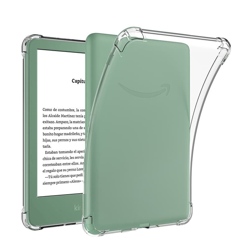Compatible with Kindle 2024 Protective Case, Four-Corner Shockproof Transparent for K12 KPW6 KC 12th TPU Soft Shell