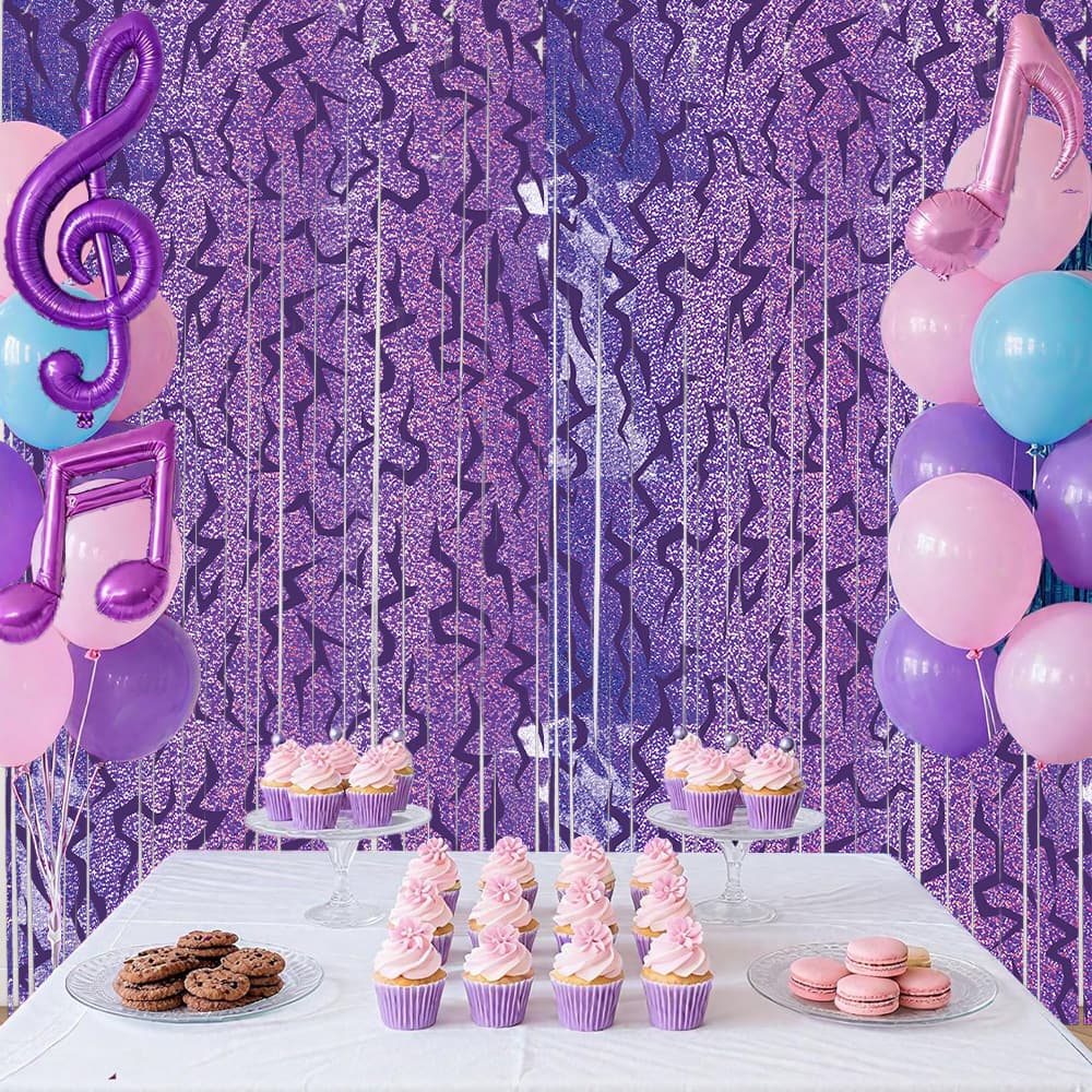 Lightning Rain Curtain Background Decoration Kpop Theme Party Atmosphere Props Tassel Curtain Birthday Party Decoration Props