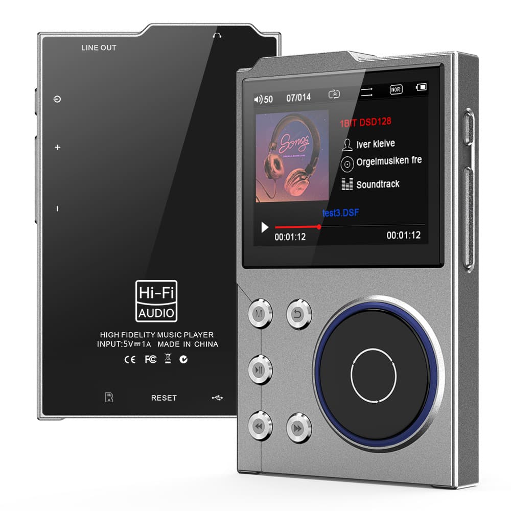 [Cross-border Version] HIFI Music Player, Lossless Music, DSD256 Master Tape Quality, Portable Bluetooth Car Player