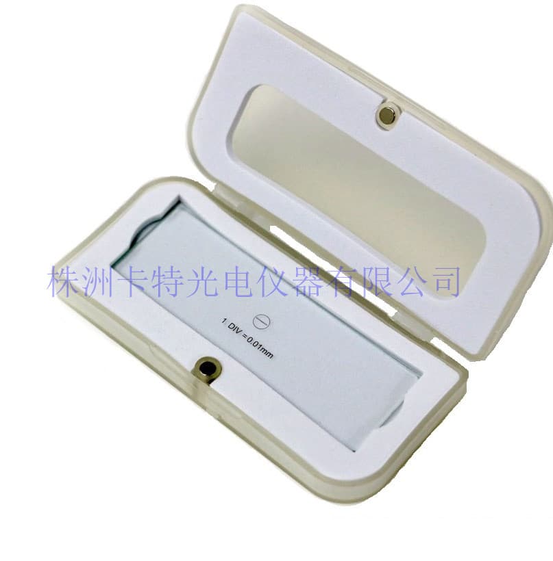 Caliber 901 White Box Microscope Objective Lens Stage Micrometer C1 Reticle Calibration, 0.01mm