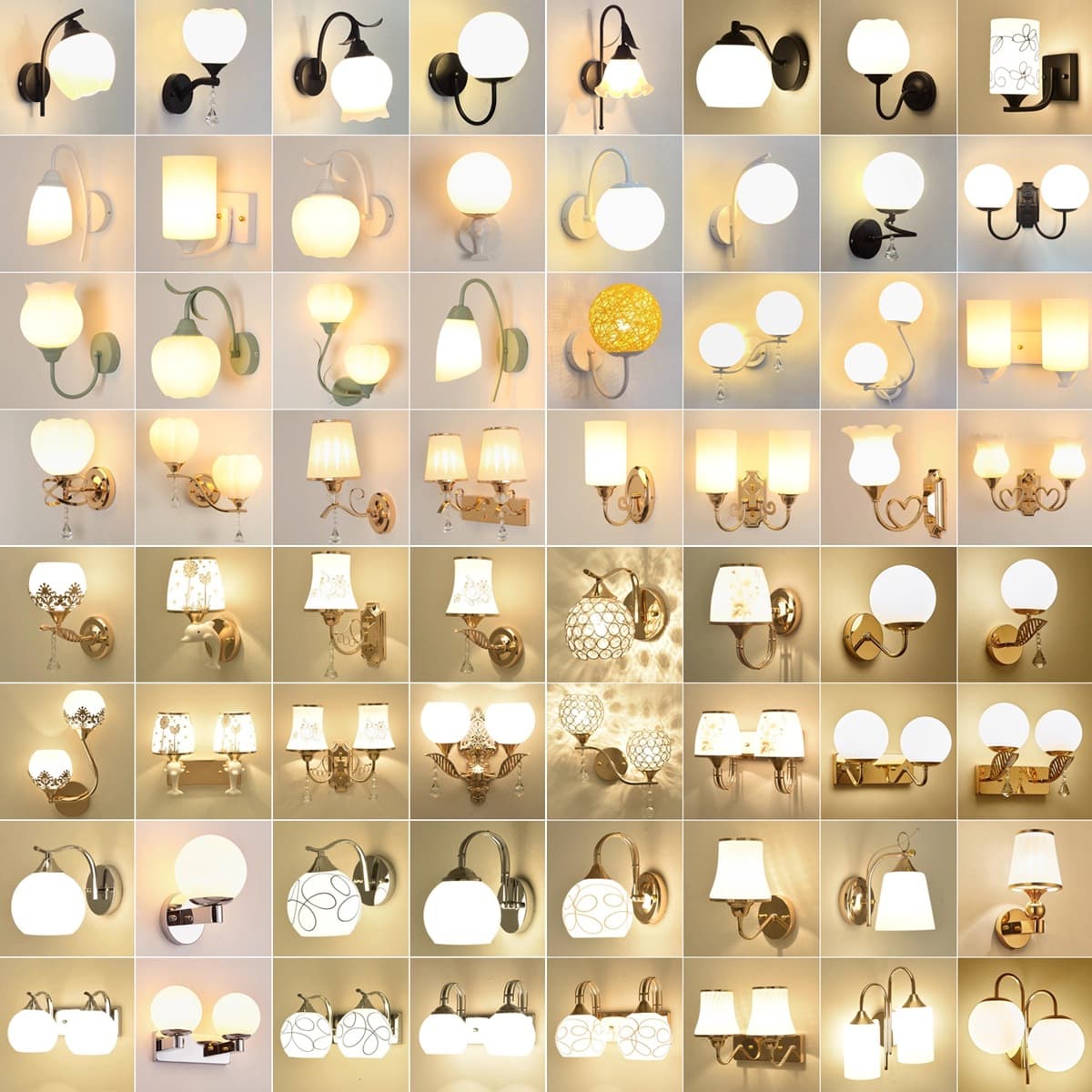 New Creative Wall Lamp for Bedroom, French Style Wall Light for Living Room, Balcony, Staircase, Corridor, LED American Style Bedside Lamp