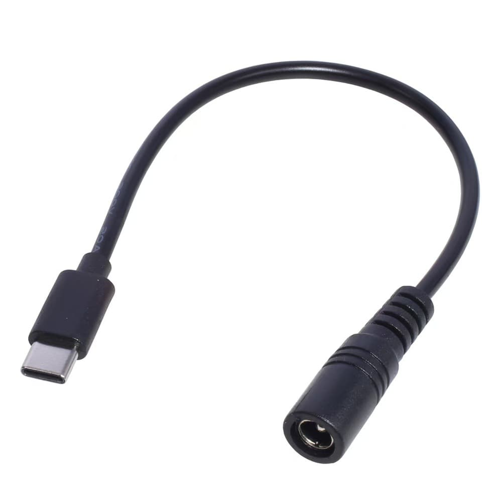 DC 5.5*2.1 Female to Type-C Power Cable for Tablet Camera Power Supply High-Definition Connection Cable