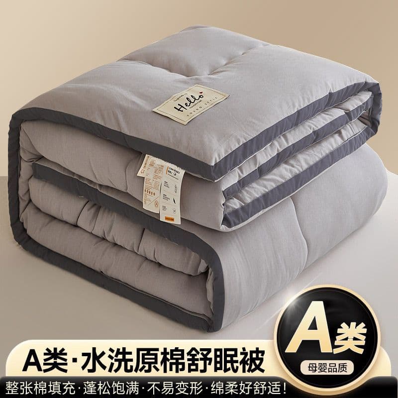 Winter Quilt 3D Blanket, Winter Thickened Warm Cotton Quilt, Student Dorm Single Filling, All-Season Universal Spring/Autumn Bedding