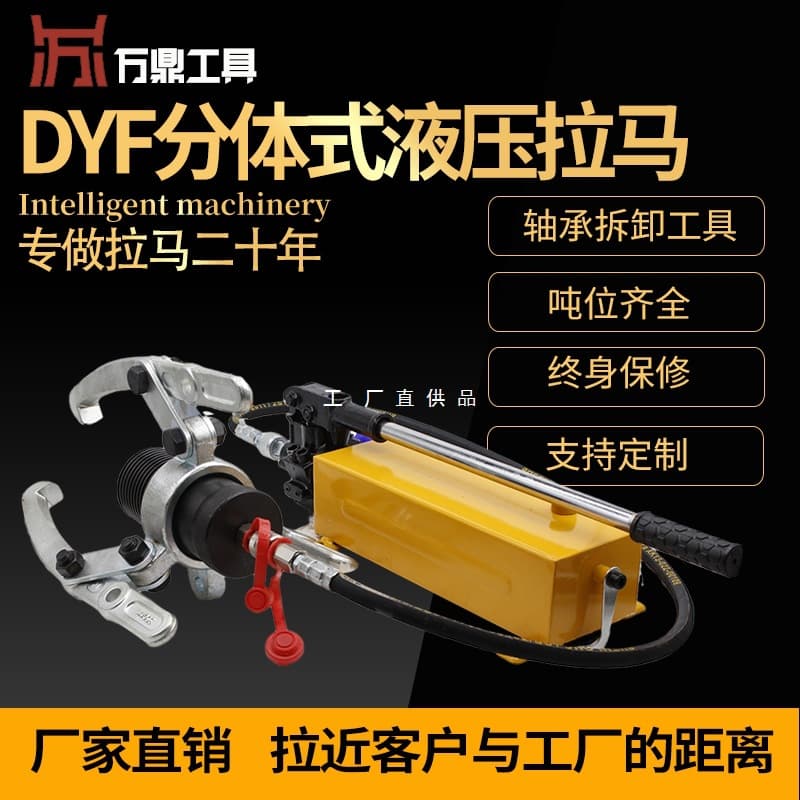 Split-Type Hydraulic Puller DYF5T Manual Electric Bearing Removal Universal Two-Jaw Three-Jaw Hydraulic Wheel Puller