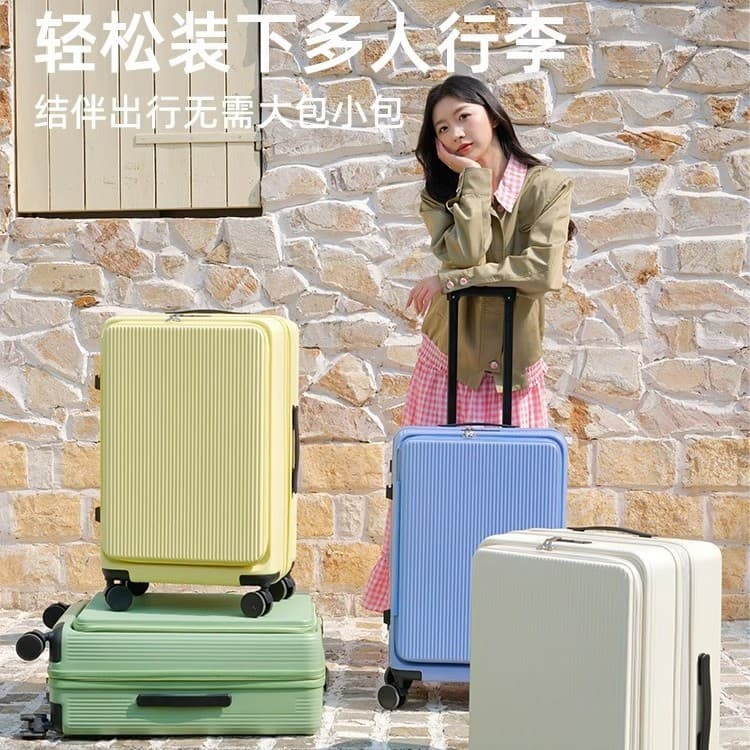 2026 New Large Capacity Luggage 28 Inch Durable Trolley Case with Front Opening and Expansion Lock Travel Suitcase for Women and Men