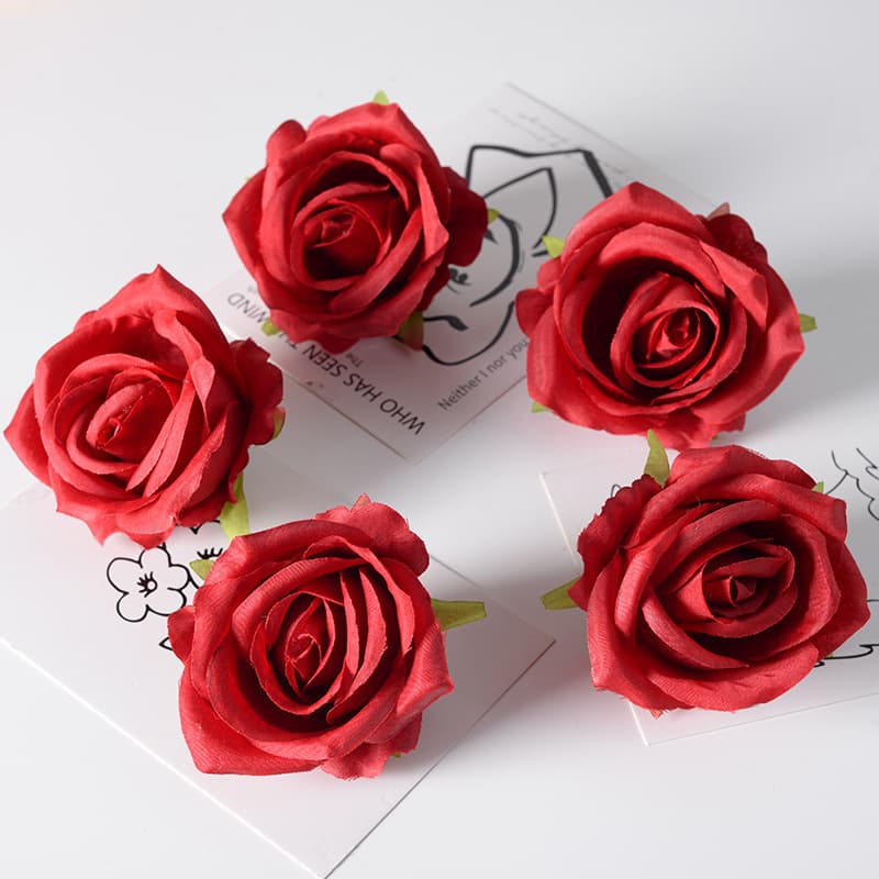 Simulated rose head wedding decoration arrangement flower wall arch artificial handmade silk flowers wholesale little Paris