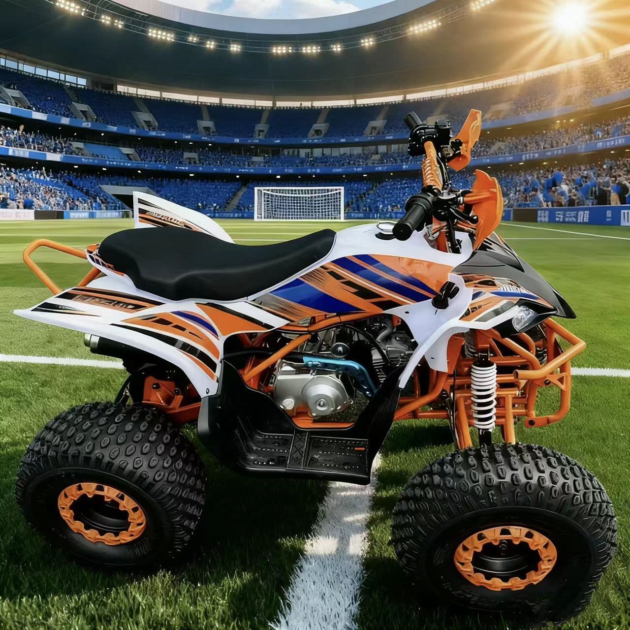 125CC ATV Jungle Gasoline All-Terrain Vehicle Four-Wheel Off-Road Motorcycle Fuel Mountain Beach Buggy