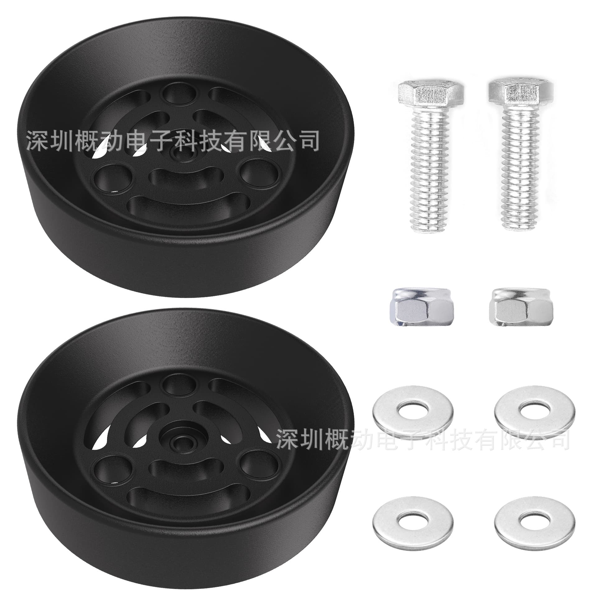 Full Suspension Travel Air Bag Bracket Support Kit Compatible with Half-Ton Trucks/6" Rotary Air Bags