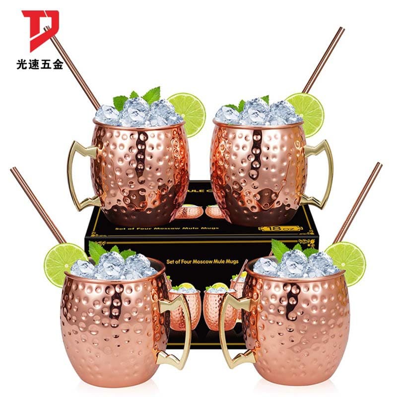 Cross-Border Moscow Mule Cold Drink Creative Cocktail Beer Glass Metal Wine Glass Stainless Steel Mug