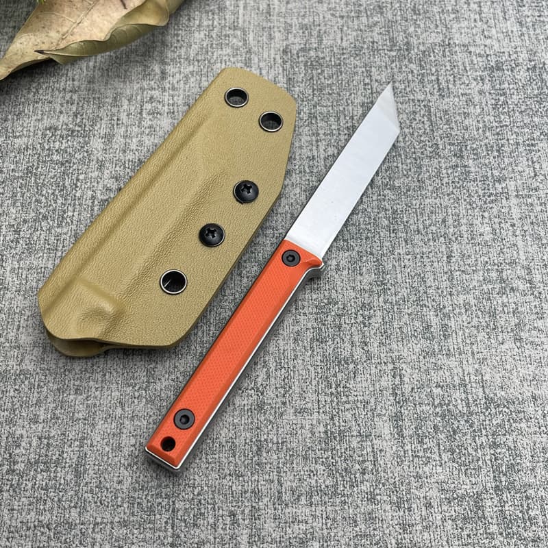 Outdoor Knife Integrated Small Knife Survival Knife Camping Knife High Hardness Blade Sharp Knife with Sheath Fruit Knife Mini