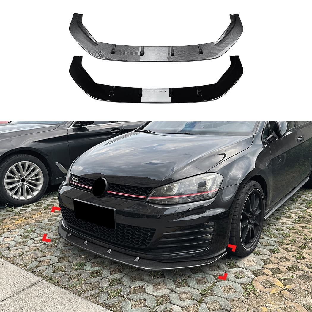 For Volkswagen Golf 7 MK7 GTI R One-Piece Front Lip Spoiler Modification