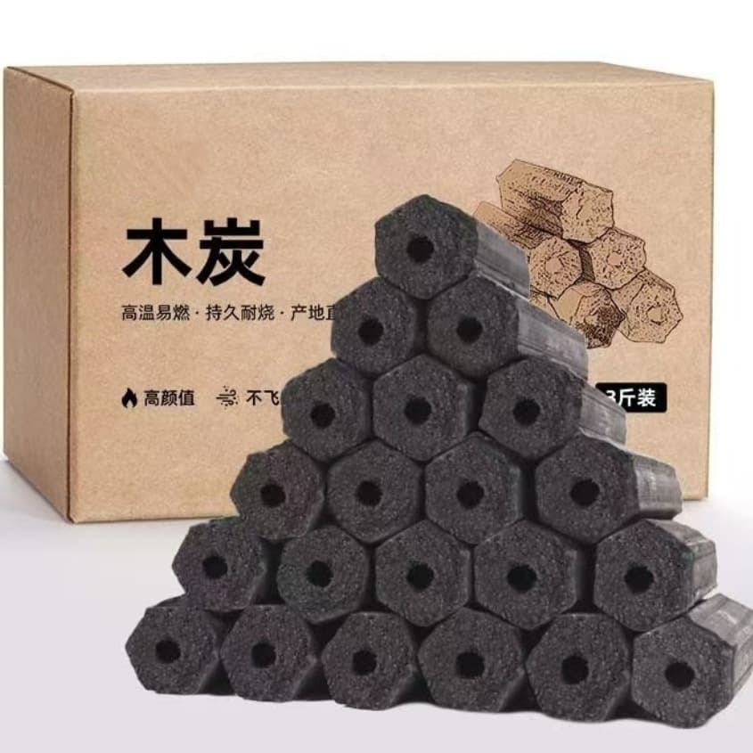 Factory wholesale drop shipping BBQ charcoal heating charcoal machine-made charcoal smokeless charcoal outdoor special delivery fast shipping