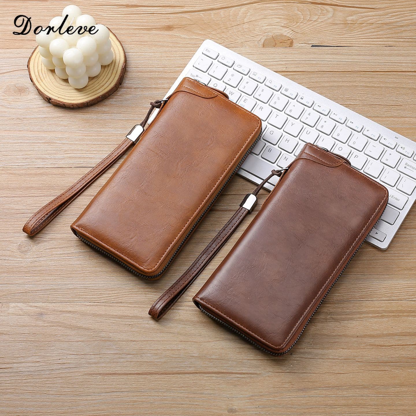 Men's Long Wallet Zip Clutch Fashion Multi-Functional Business Youth Handbag Multi-Card Slot Men's Phone Bag Trendy