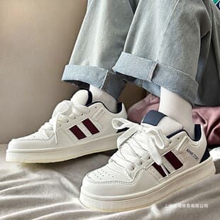 Chinese Trend Ins Style High-Top Thick Sole Sneakers for Men and Women Low-Top White Board Shoes Adult
