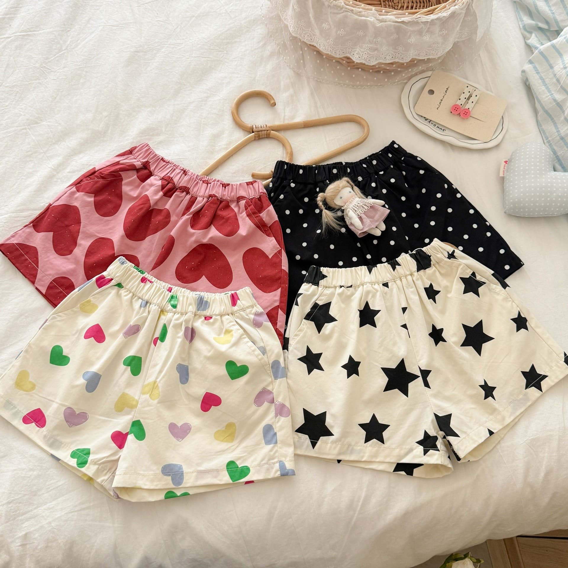 Summer Shorts for Girls - Toddler Baby Girls' Shorts, Outerwear, Full-Print Thin Style, Five-Point Shorts