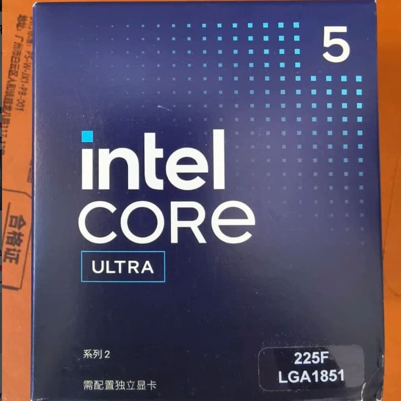 Intel Core Ultra 5 225F Boxed Desktop Processor CPU