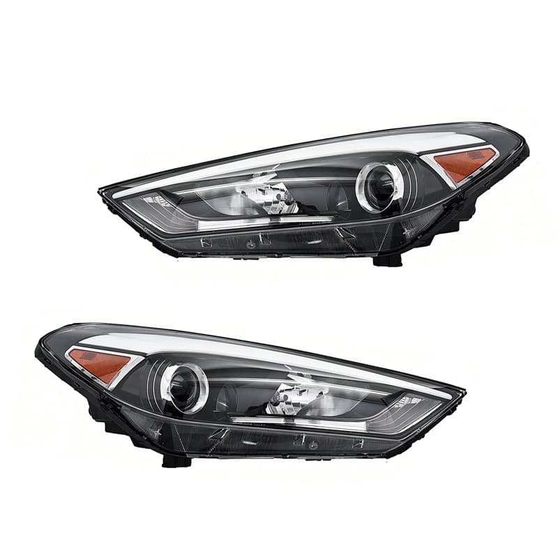 Halogen headlight for Hyundai Tucson 2016-2018, original US-spec low-configuration headlamp