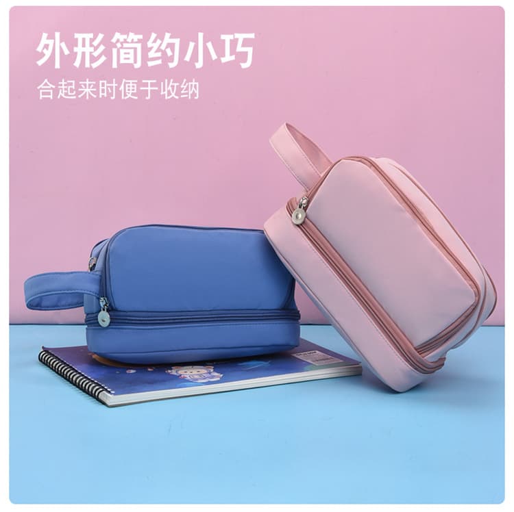 New Pencil Case Large Capacity Stain-resistant Unisex Junior/Senior High Ins High Aesthetics Stationery Bag Box