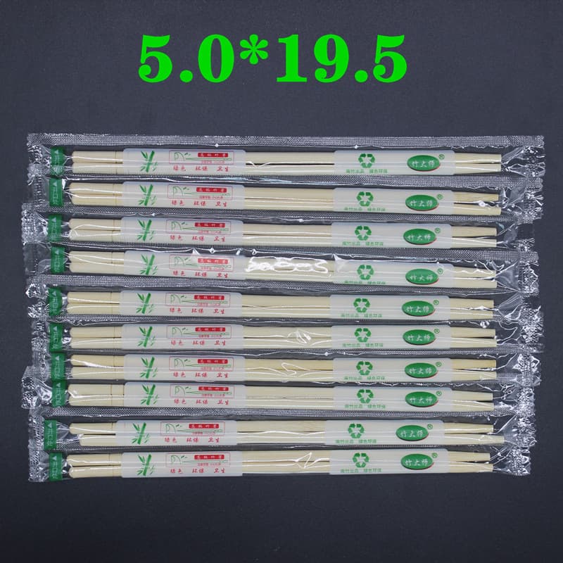 Disposable Thickened Chopsticks for Restaurant Takeout Packaging Convenient Commercial Use Natural Panda Film Factory Direct Wholesale