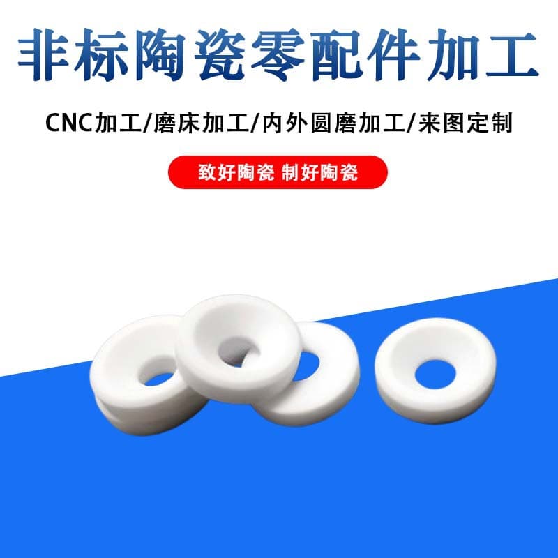 Machinable Glass-Ceramic Rings Ceramic Washers Positioning Rings CNC Grinding High Precision Good Quality Electronic