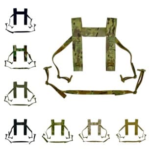 SS Style MK Chest Rig Compatible FAT Belt Suspenders Set, Composite Nylon MOLLE Attachment Points, Compatible with MK3 MK4 MK5