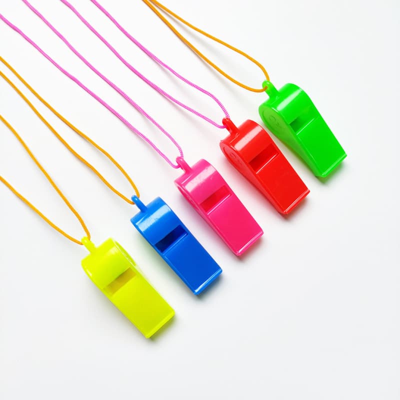 Stall Toy Wholesale Colorful Children's Toy Whistle Party Cheer Props Plastic Whistle World Cup Football Whistle
