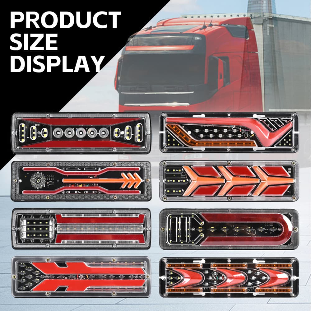 12V 24V LED Rear Tail Light, Waterproof Agricultural Vehicle