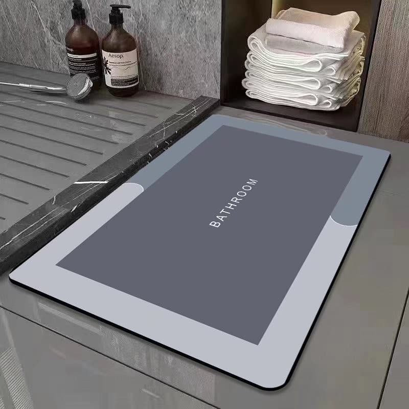 Door Floor Mat Kitchen Floor Mat Bathroom Water Absorbent Mat Quick-drying Bathroom Foot Mat Toilet Bathroom Door Wear-resistant Carpet