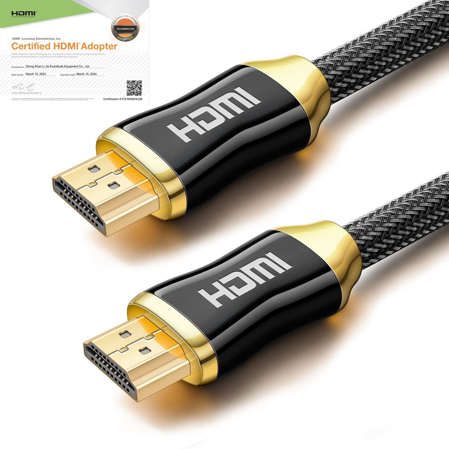 ATC 4K HDMI cable, metal high-definition cable, 60Hz TV/computer connection cable, HDMI.