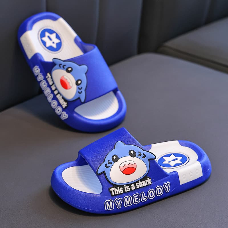 Children's Summer Slippers, Dinosaur Design for Boys and Girls, 2025 New Style, Indoor Home Bathroom Anti-Slip, Wear-Out Sandals for Toddlers