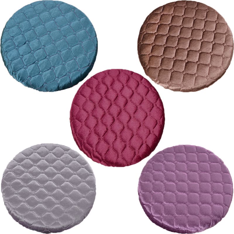 Round Stool Cover Set, Circular Chair Cover, Stool Seat Pad, All-Season Cotton-Padded Round Stool Case