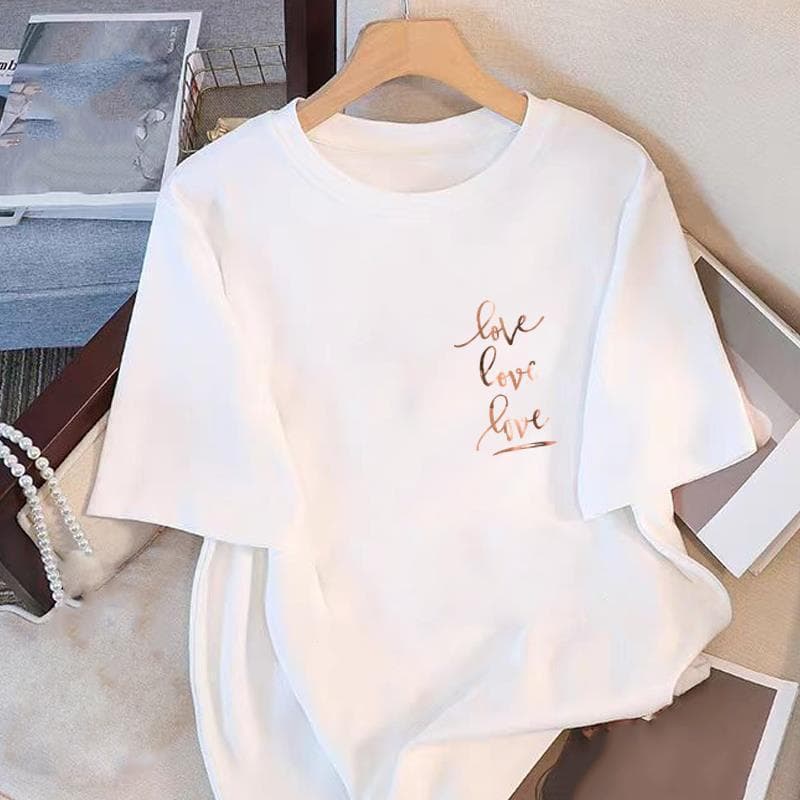 Loose Fit Slimming Versatile Short Sleeve T-Shirt for Men, Summer New Trendy Loose T-Shirt with Letter Print, Versatile Men's Clothing