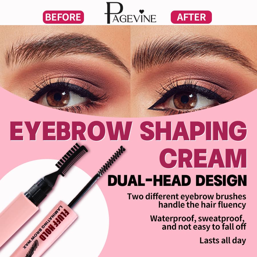 PAGE VINE 3D Eyebrow Gel Double-Ended with Brow Comb Clear Setting Brow Gel Cross-Border Supply