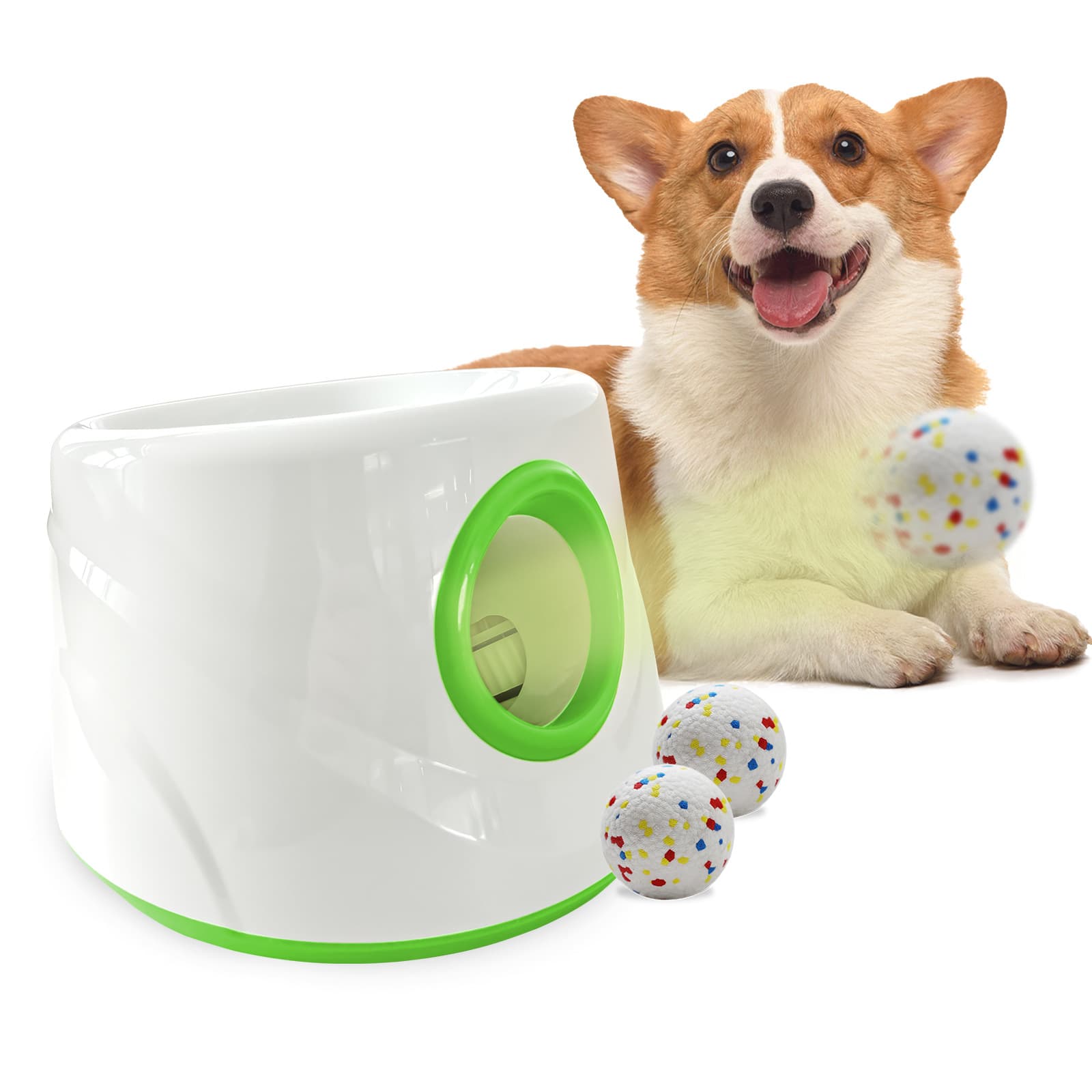 Factory Hot Sale Wholesale Small Ball Launcher Automatic Ball Thrower for Dogs ETPU Tennis Ball Launcher Pet Toy
