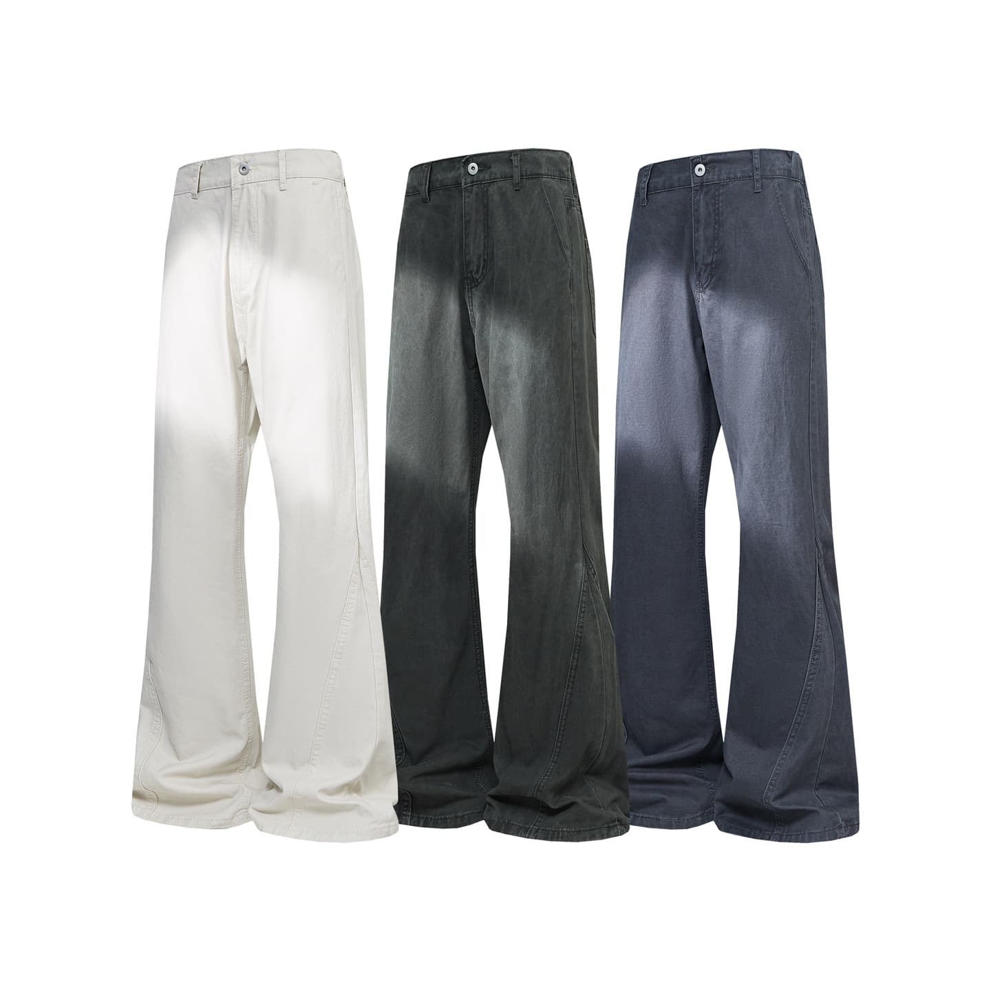 Men's Casual Pants 100% Cotton American Work Pants Straight Fit Boyfriend Style