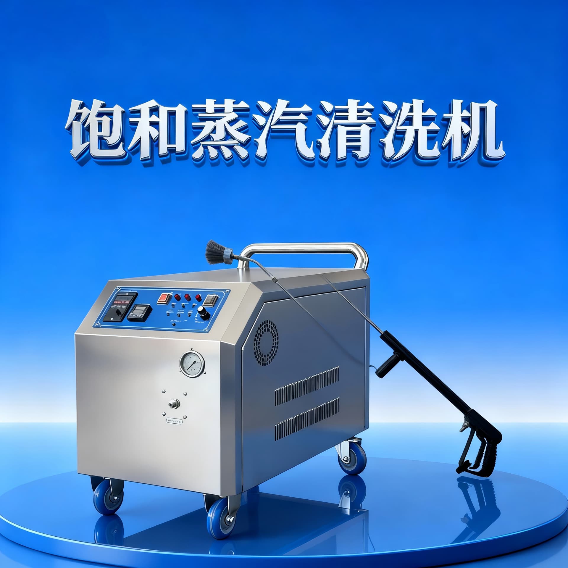 Diesel-Heated Steam Cleaner for Outdoor Use, Operates Without External Power Source