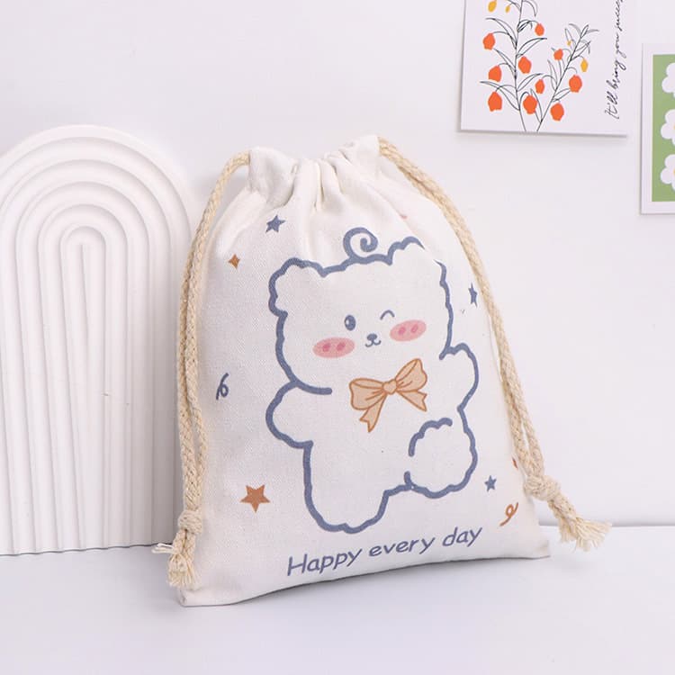 Timeless Minimalist Light Luxury Cotton Storage Bag Source Factory Wholesale Travel Daily Essentials Beauty Skincare Custom Packaging