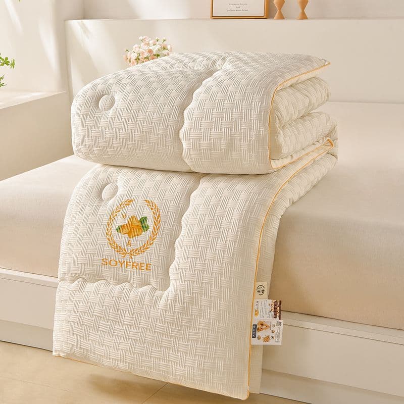 Type A soybean fiber quilt, summer quilt, air-conditioning quilt core, thickened and warm winter quilt, single/double size, spring/autumn quilt, all seasons.