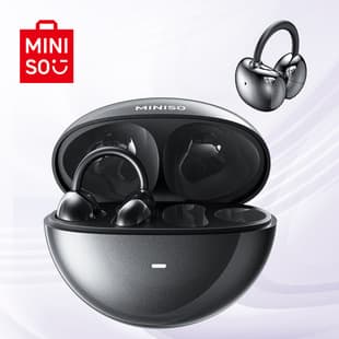 Miniso MS192 Bluetooth 6.0 Earbuds Wearable Ear Jewelry Trendy Sweet Smart Ear Clip Headphones Cross-Border