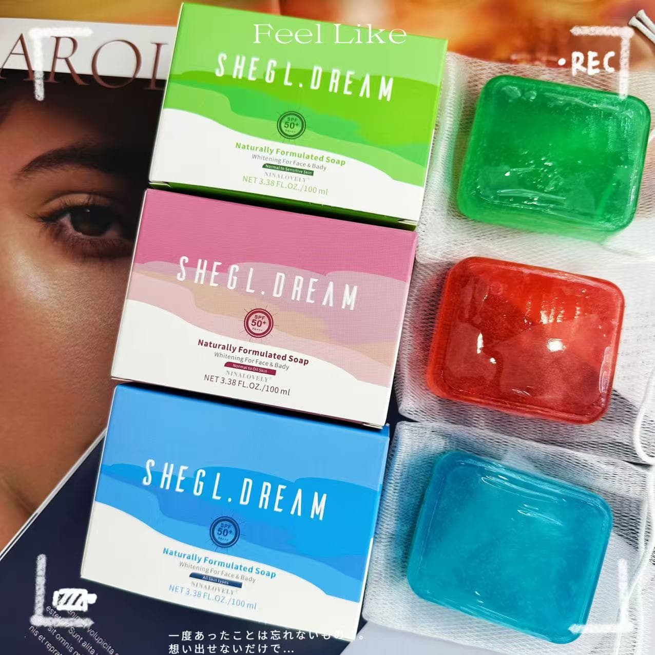 SHEGL.DREAM Cross-Border New Whitening Facial Wash Soap