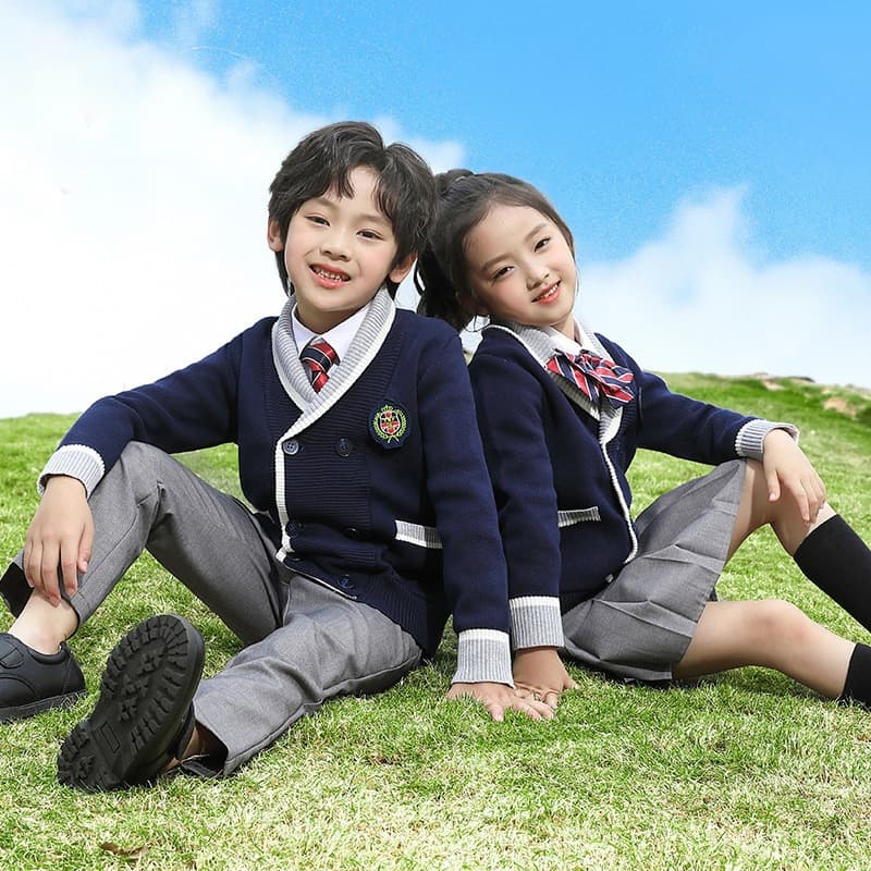Elementary School Uniform Spring/Autumn Set, British Style Kindergarten Uniform, Class Uniform, Children's Day Performance Choir Outfit
