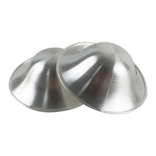 Silver-Plated Nipple Protector Round Breast Shield Silver Nursing Cup Pain Relief for Breastfeeding Mothers