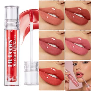 Fit Colors Marble Mirror Lip Gloss Water-Gloss Moisturizing Essence Nourishing Lip Gloss Easy Color Lip Gloss Cross-Border