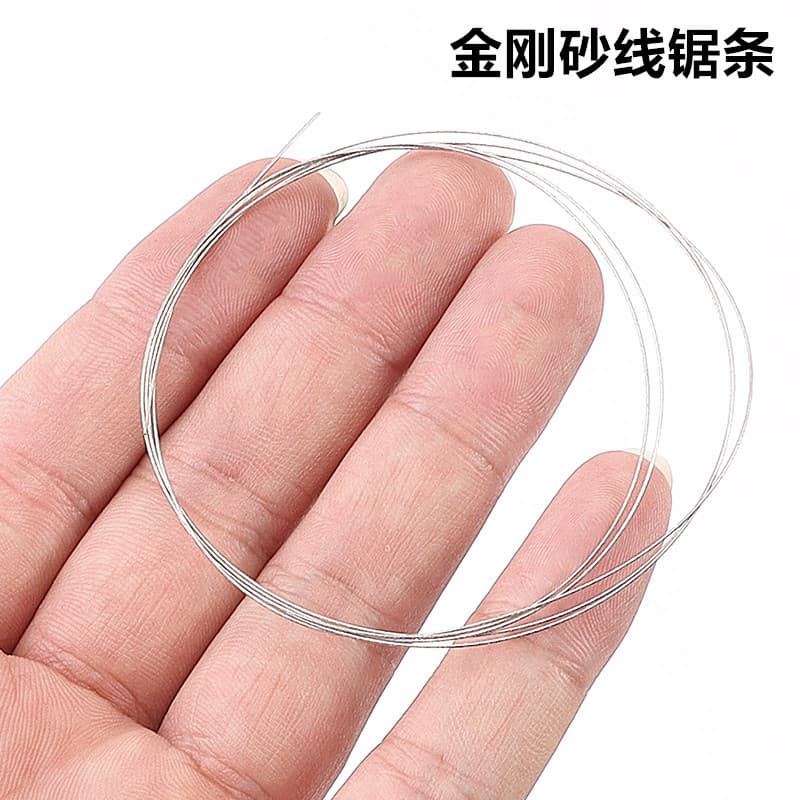 Promotional genuine diamond wire saws for fine jade, agate, marble, and gemstone cutting.