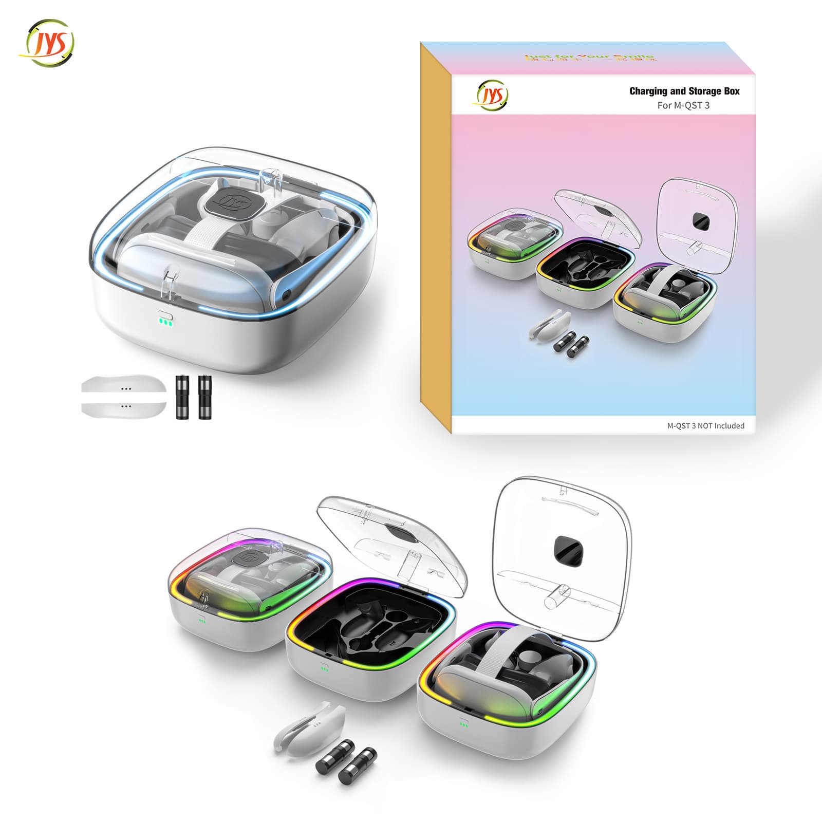 Meta Quest 3 VR Headset Controller Battery Set Contact Dock Charging Base VR Controller Charger