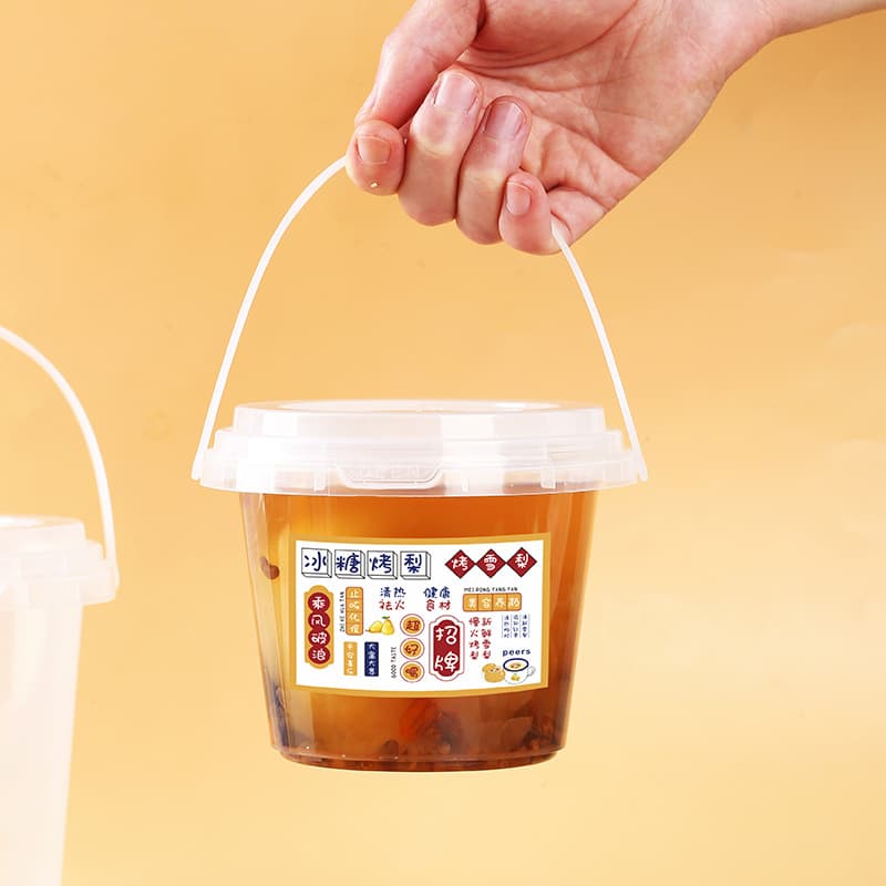 Special cup for roasted pears, rock sugar pear packaging box, small hanging pear soup cup, fresh stewed pear cup, disposable handheld cup, soup bucket