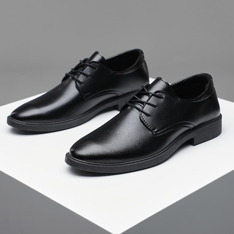 Cross-border Supply Large Size British Casual Business Formal Leather Shoes Men Wedding Shoes Versatile Single Shoes Work Shoes Men's Leather Shoes